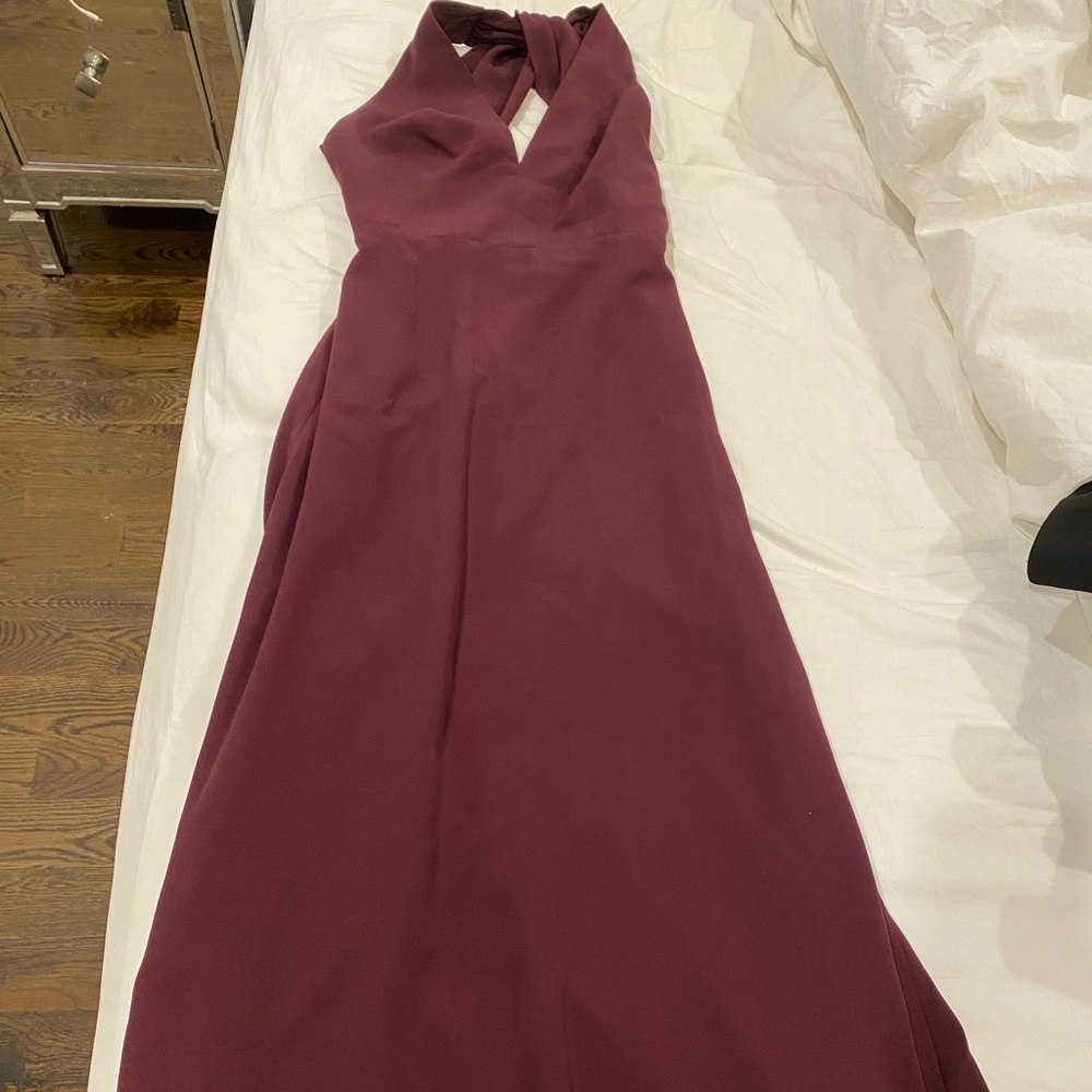 Jill jill stuart maroon gown